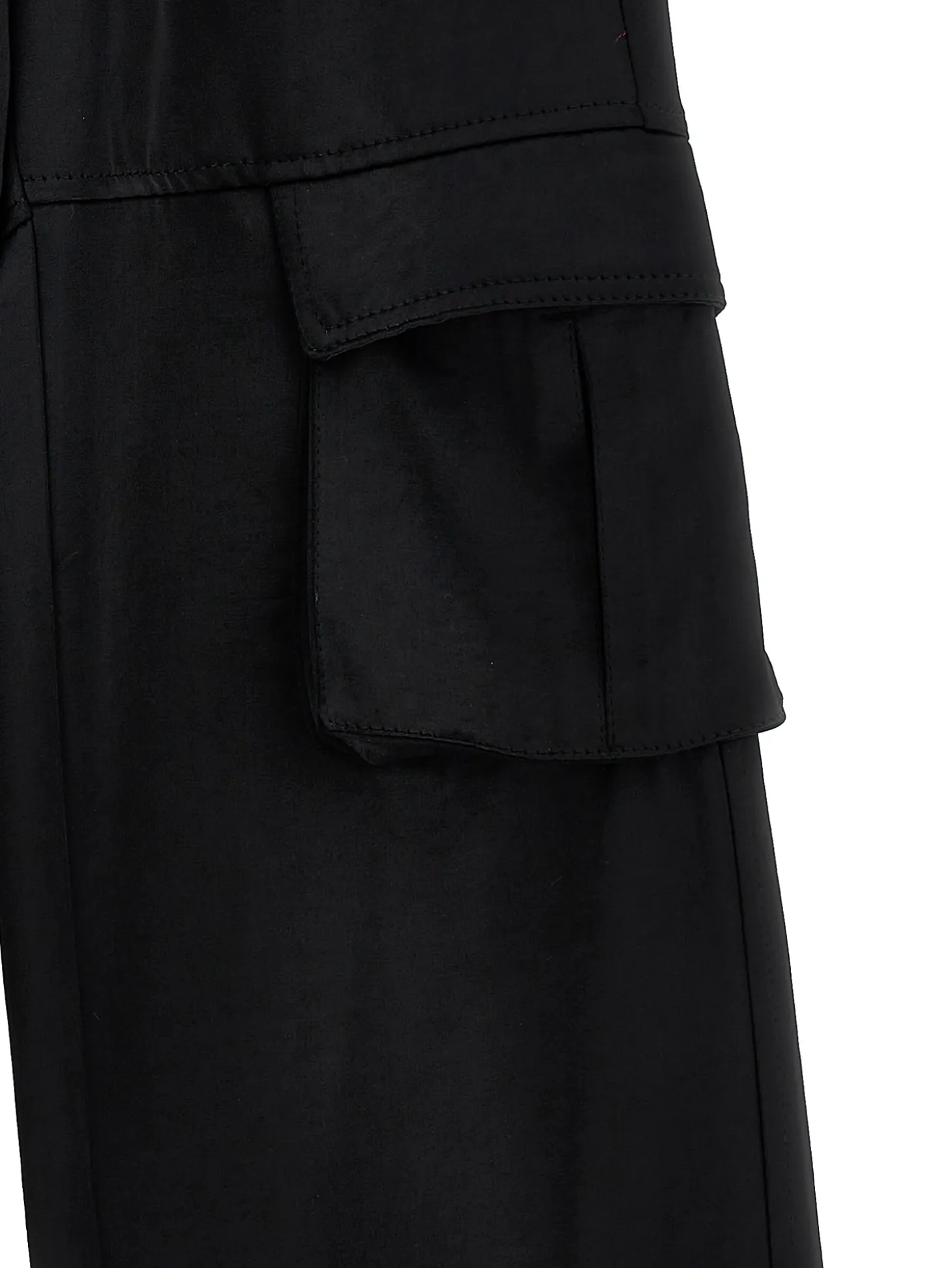 Pantaloni cargo raso chic