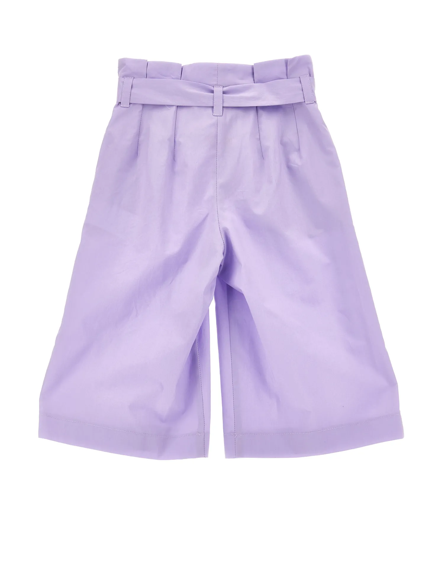 Pantaloni cropped tinta unita