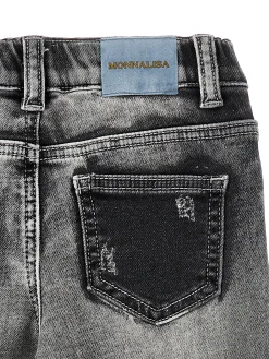 Pantaloni  denim  con ricami