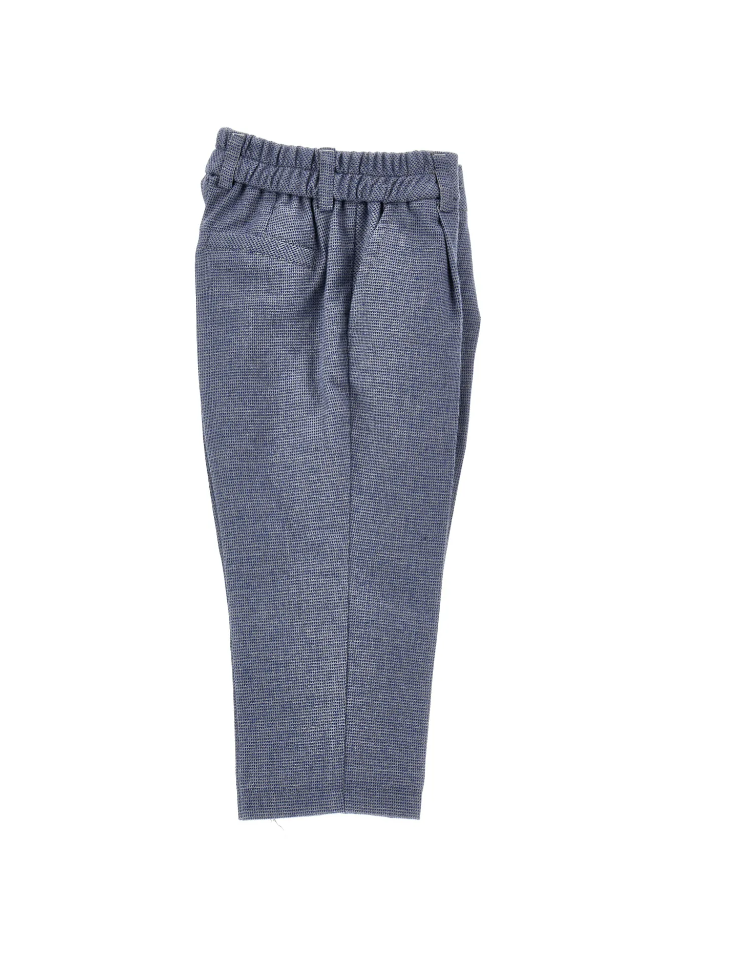 Pantaloni flanella con risvolto