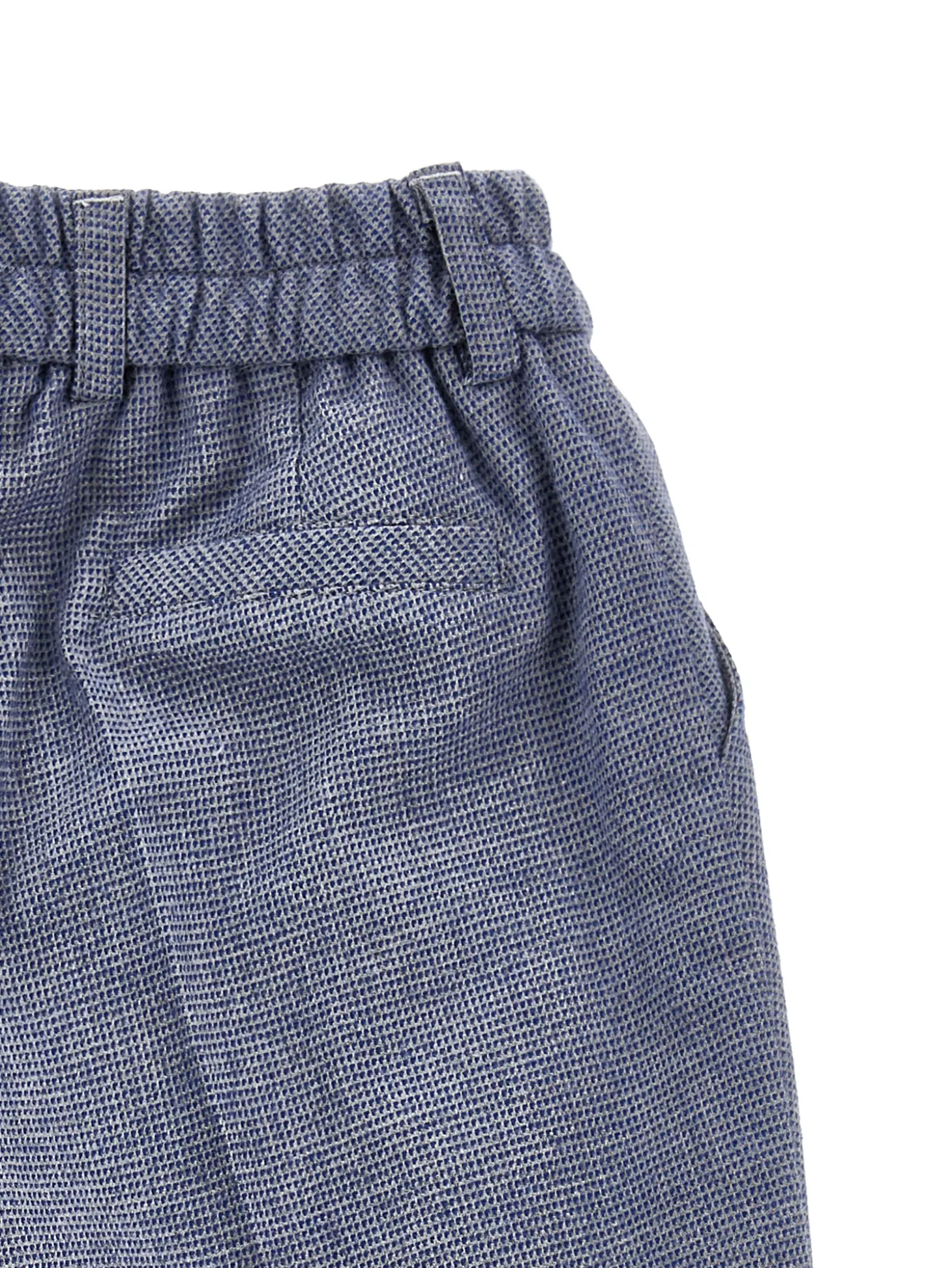 Pantaloni flanella con risvolto