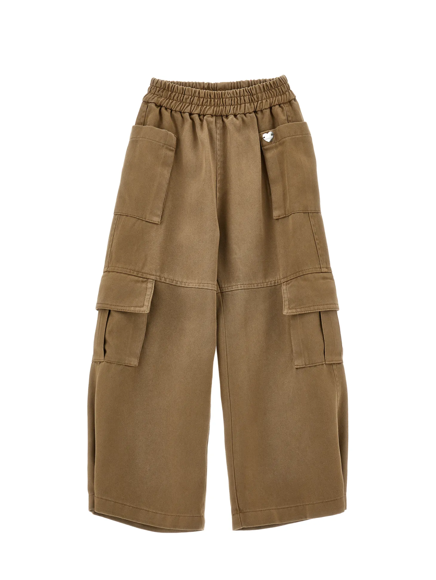 Pantaloni gabardina fluida