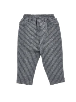 Pantaloni maglia gessata