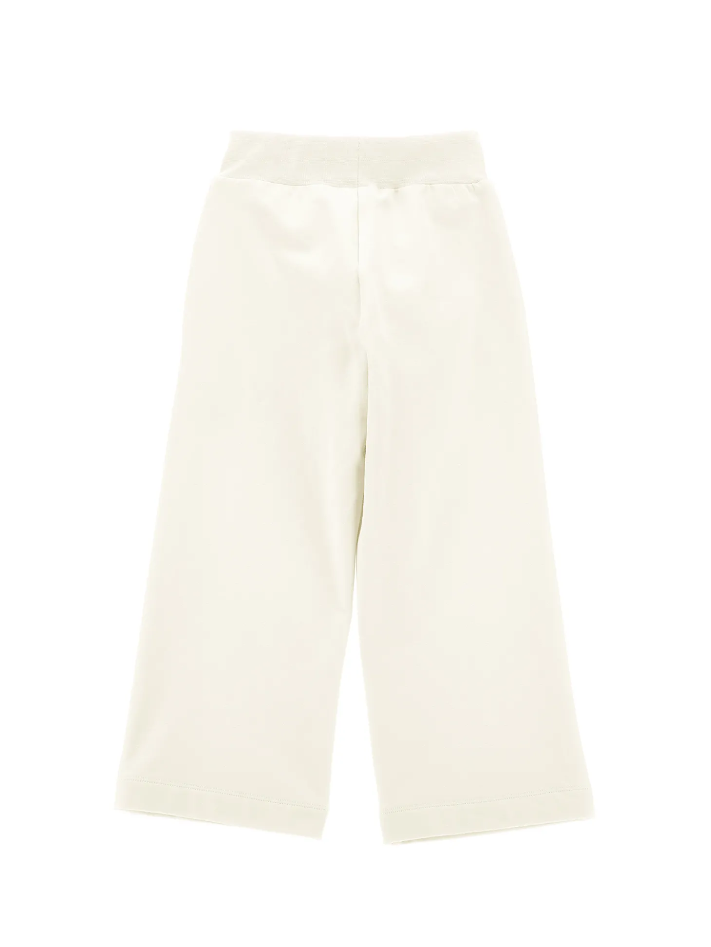Pantaloni palazzo felpa ricamata