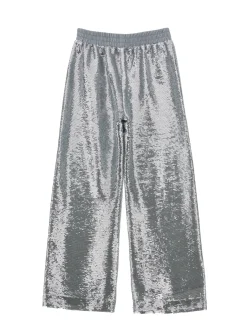 Pantaloni palazzo paillettes