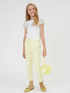 Pantaloni regular in crepe