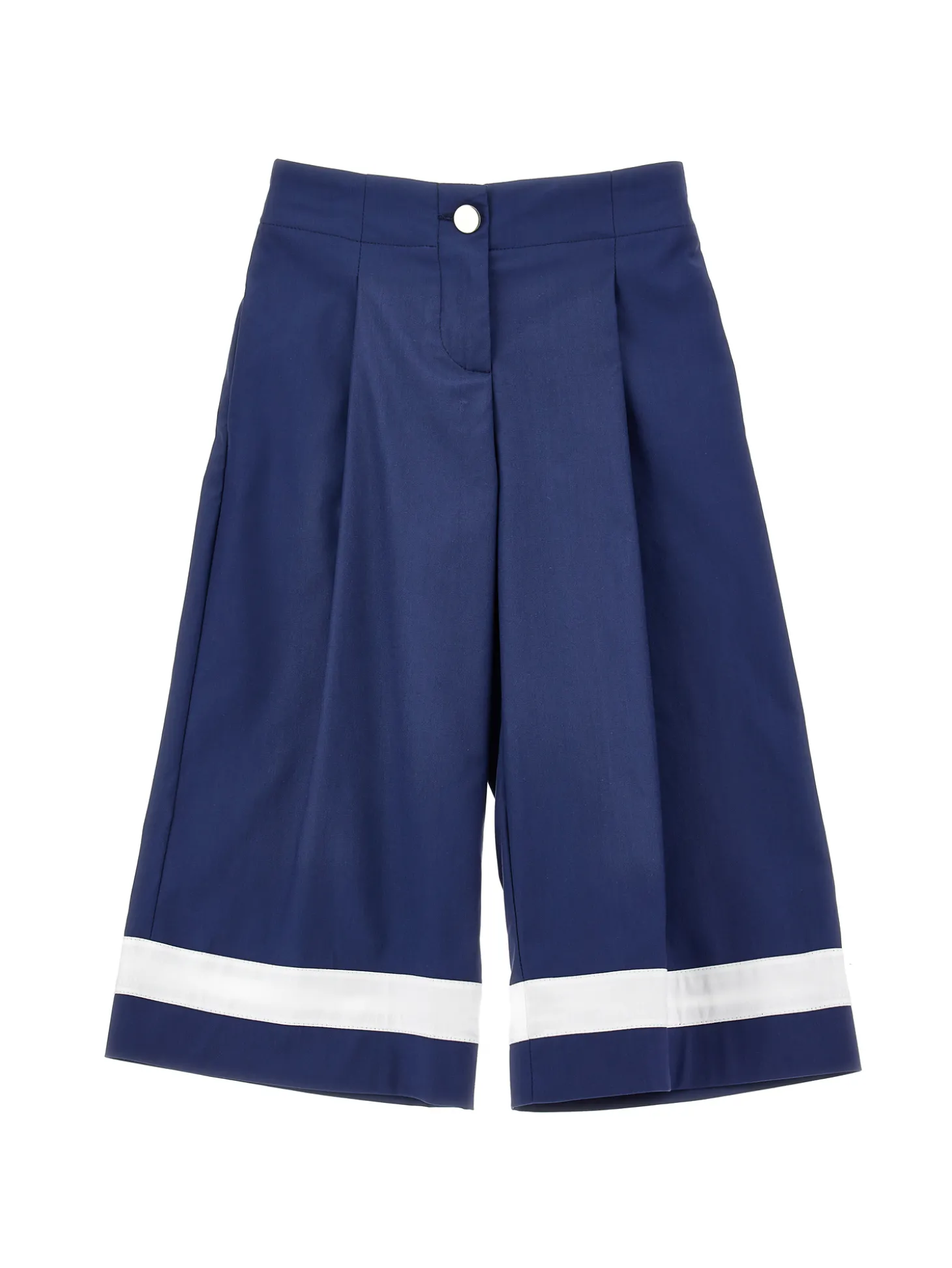 Pantaloni stretch bicolor