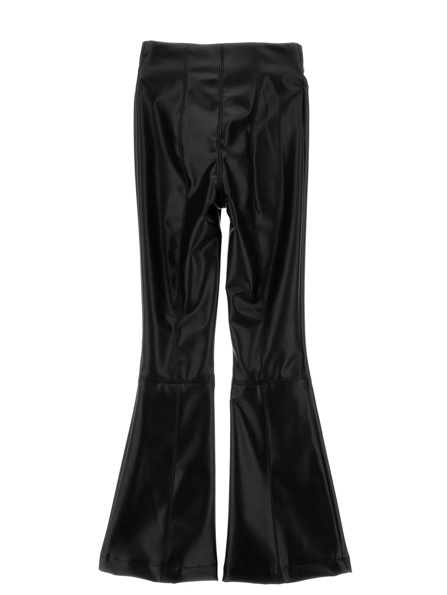 Pantaloni tessuto spalmato con spacchi