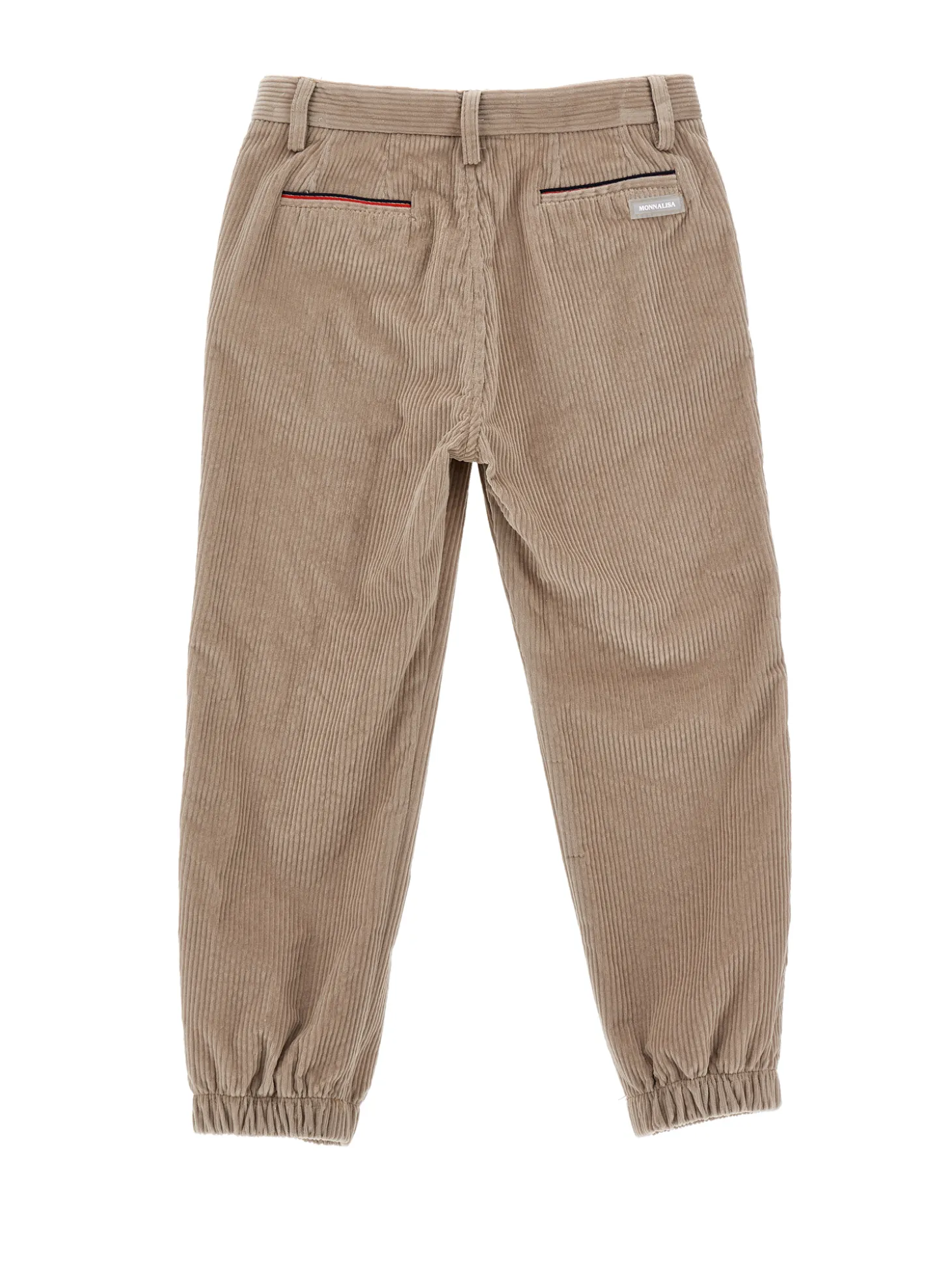 Pantaloni velluto bicolor