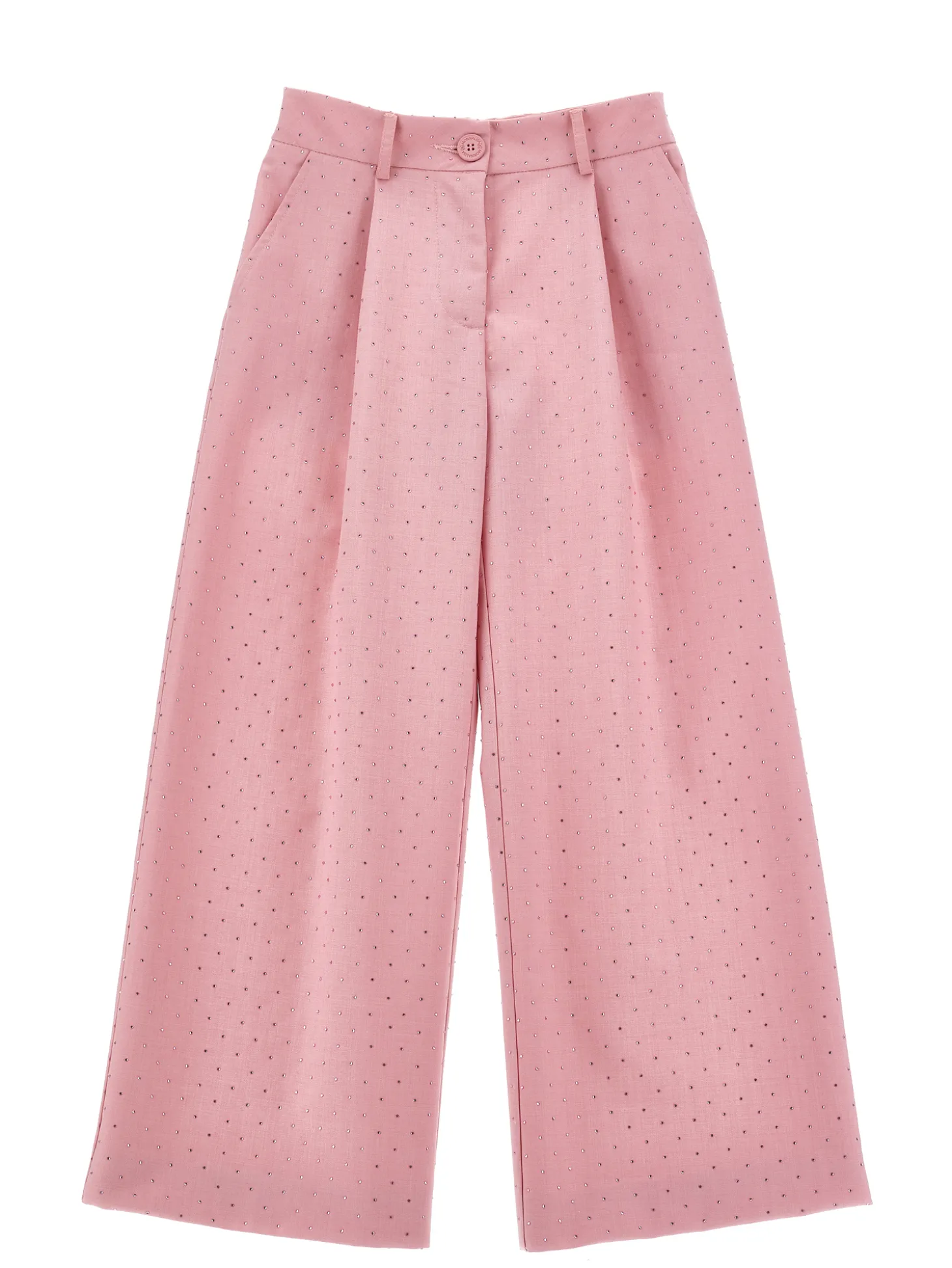 Pantaloni viscosa con strass