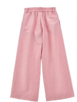 Pantaloni viscosa con strass