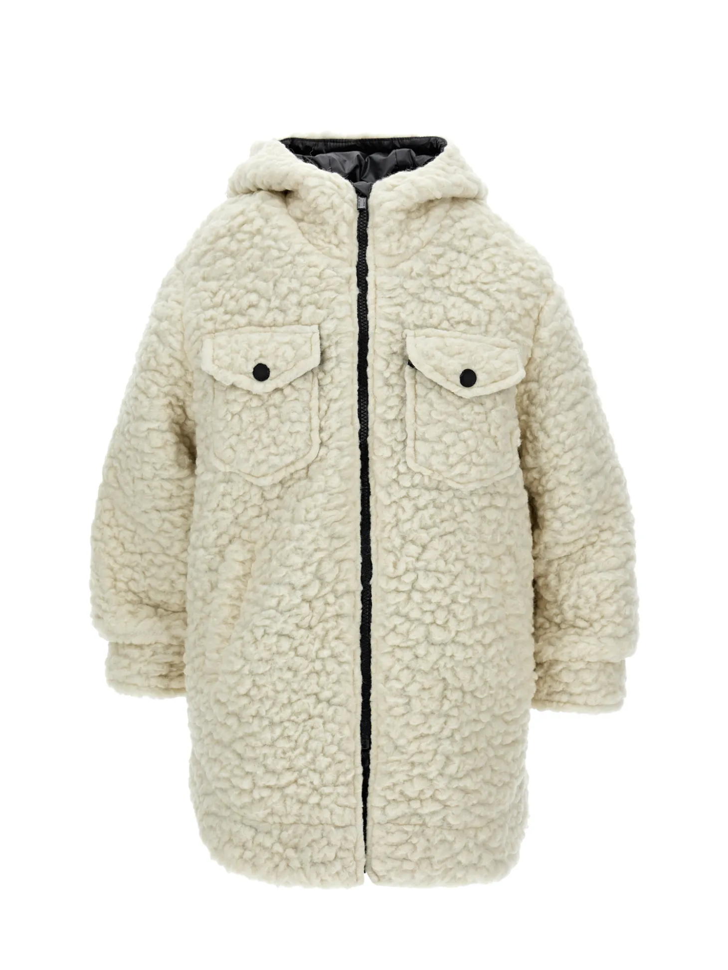 Parka maglia peluche