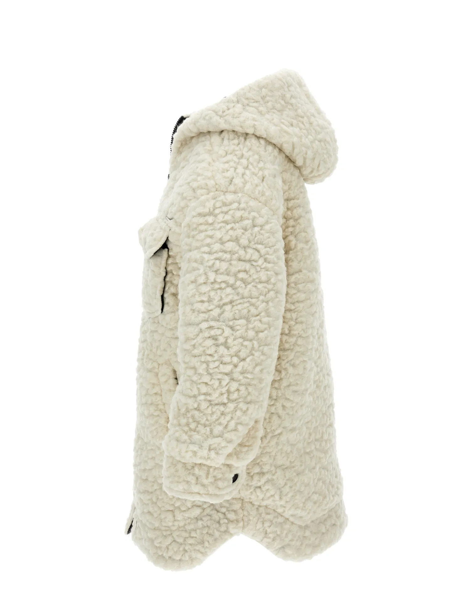 Parka maglia peluche