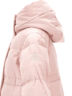 Piumino lungo nylon vera piuma