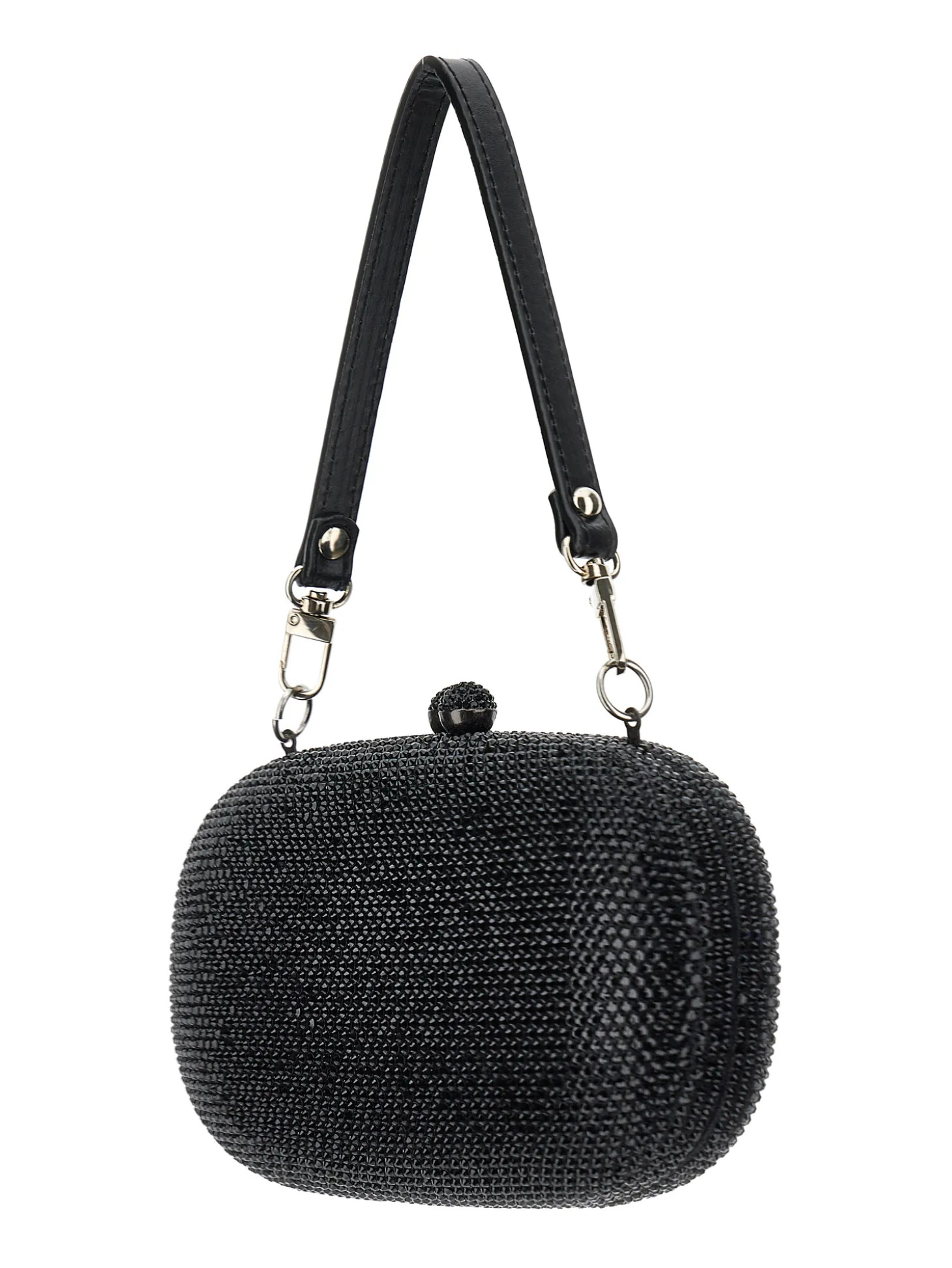 Pochette ovale strass