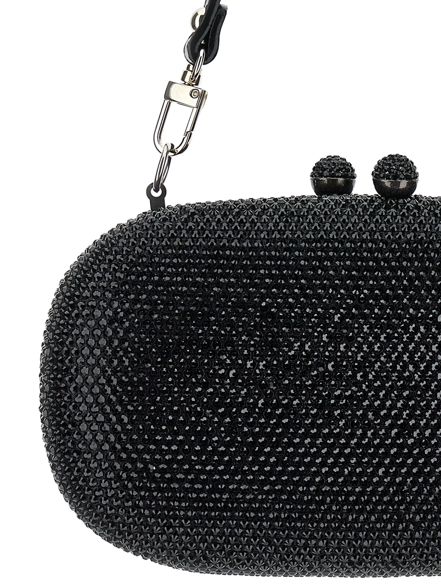 Pochette ovale strass