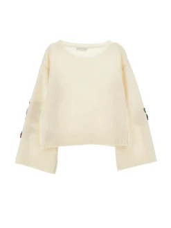 Pull con maniche ricamate