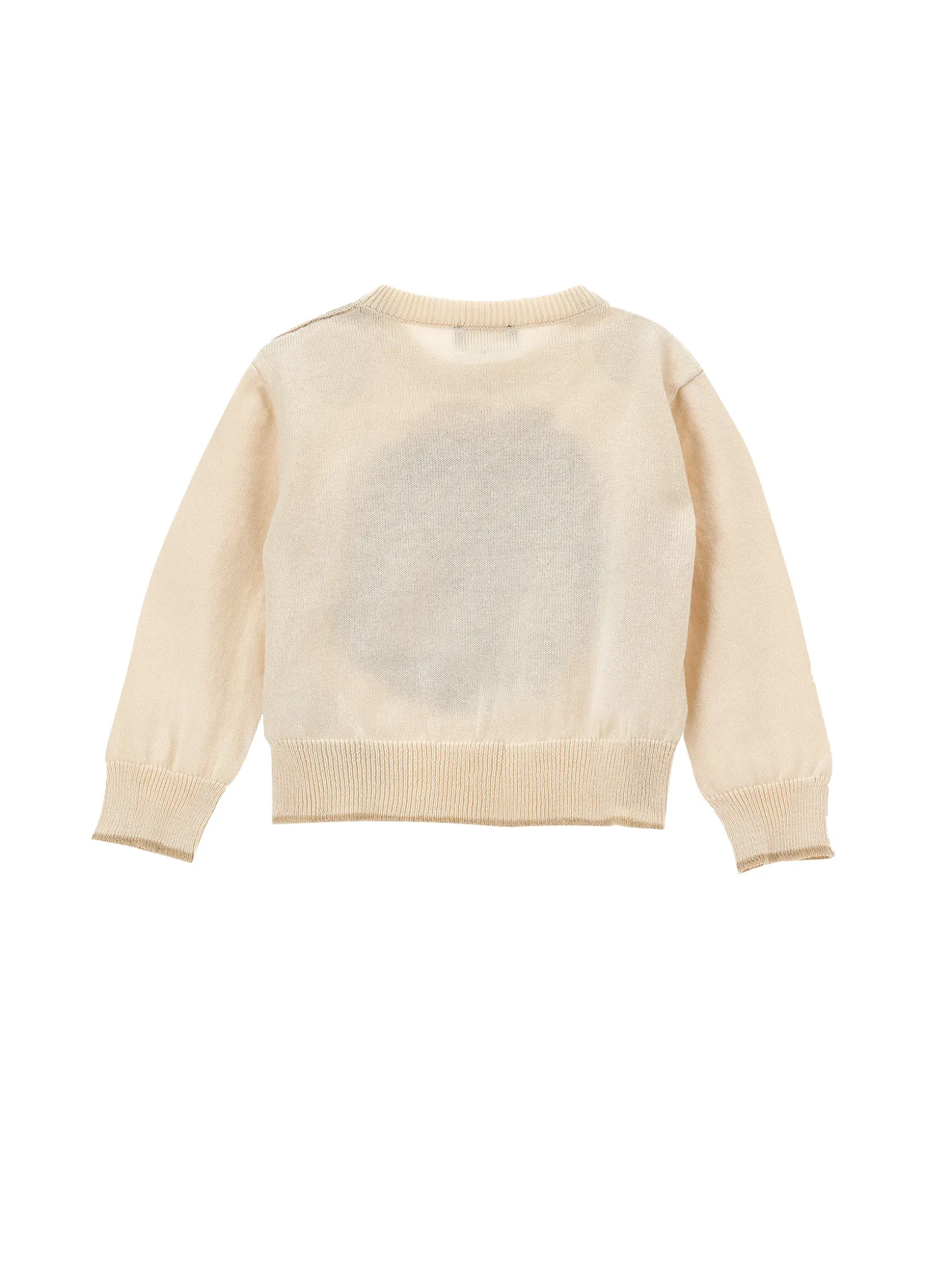 Pull cotone intarsio leone