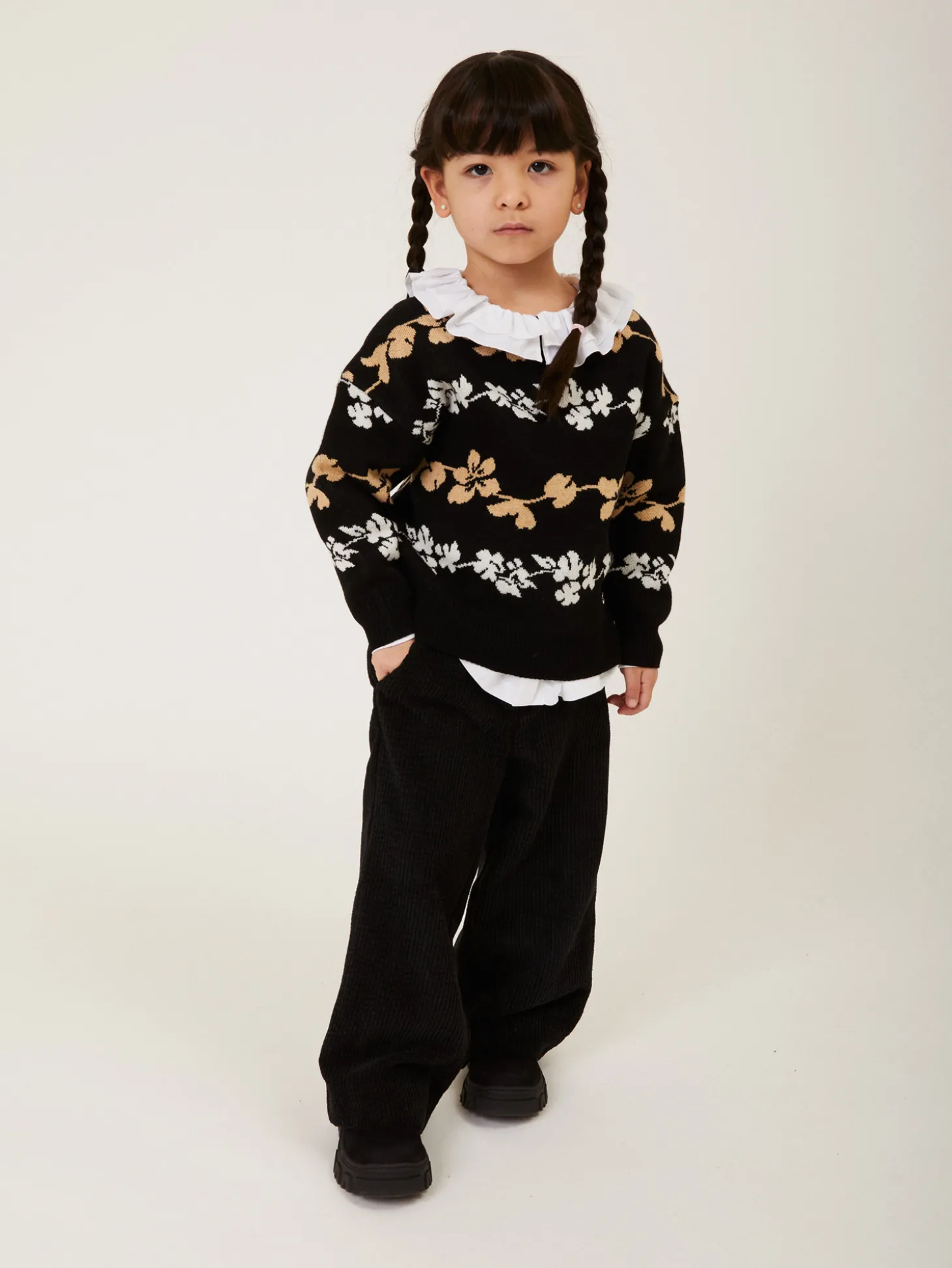Pull jacquard bicolor