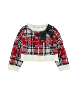 Pull misto lana tartan