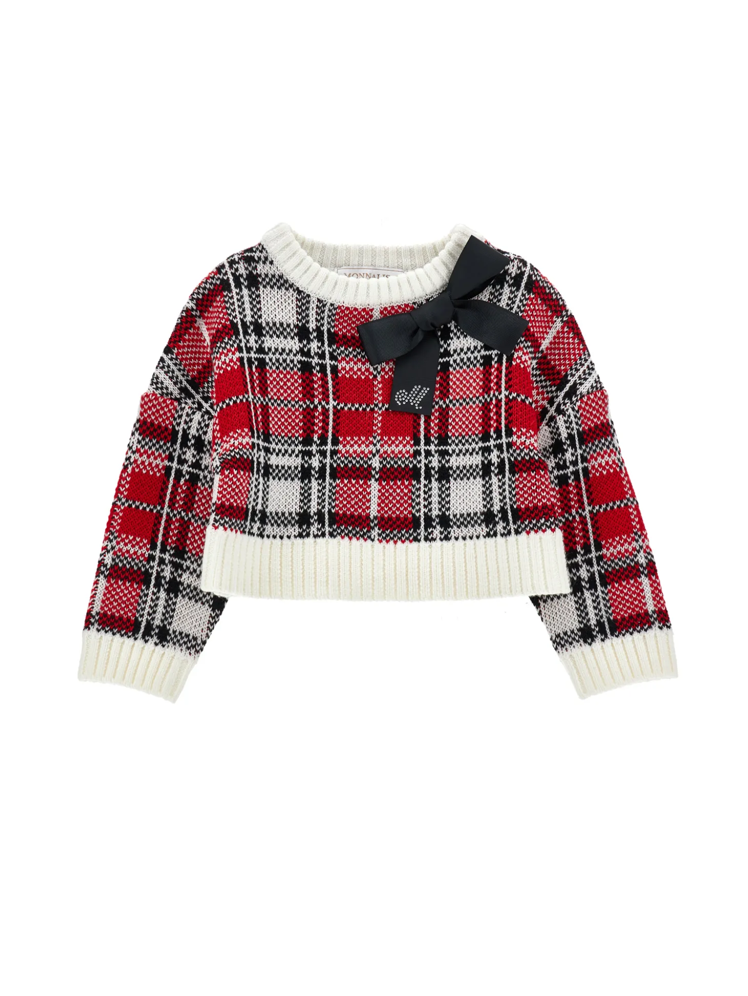 Pull misto lana tartan