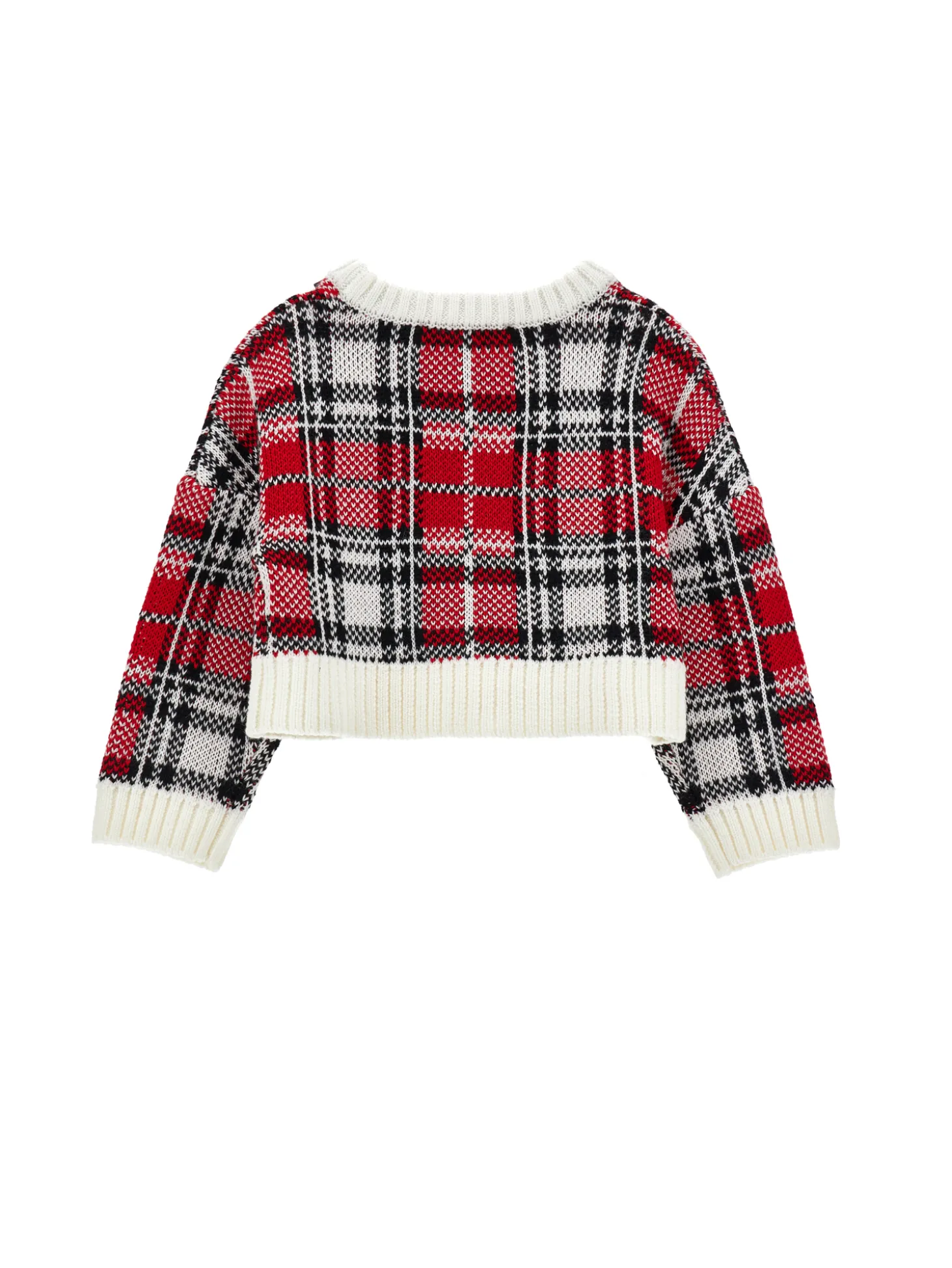 Pull misto lana tartan