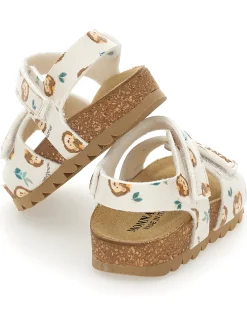 Sandali comfort stampa leoncino