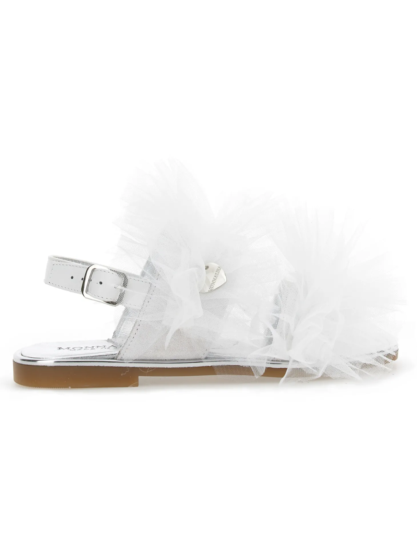 Sandali con rouche tulle