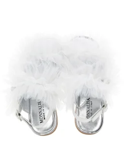 Sandali con rouche tulle