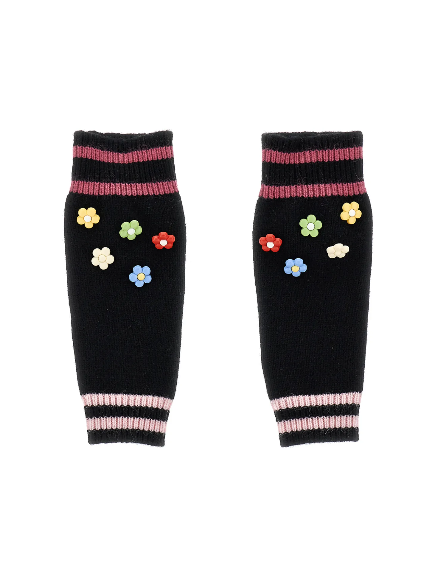Scaldamuscoli lana soft con fiori