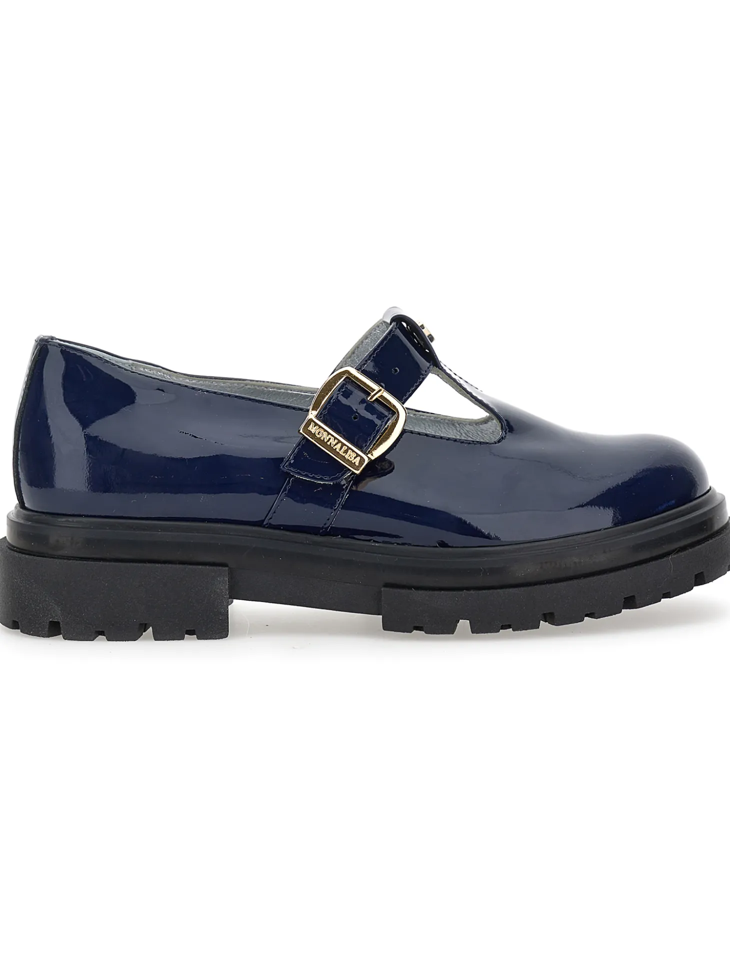 Scarpe vernice modello occhietti
