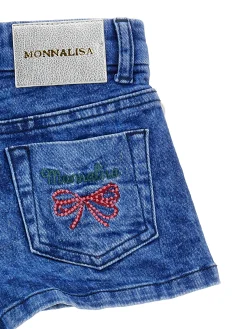 Short denim ricamati