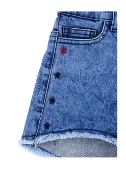 Shorts cinquetasche ricamato