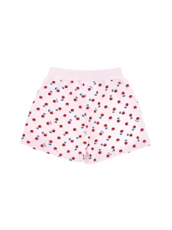Shorts cotone stampa  ciliegie