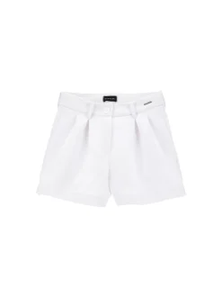 Shorts crêpe con pinces