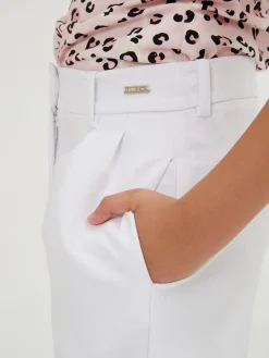 Shorts crêpe con pinces