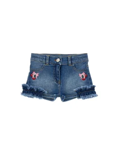 Shorts denim ricamati