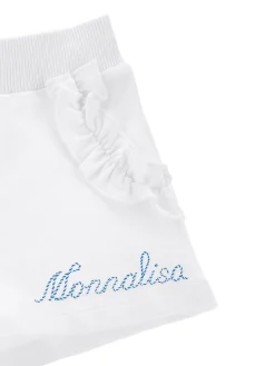 Shorts felpa con rouches
