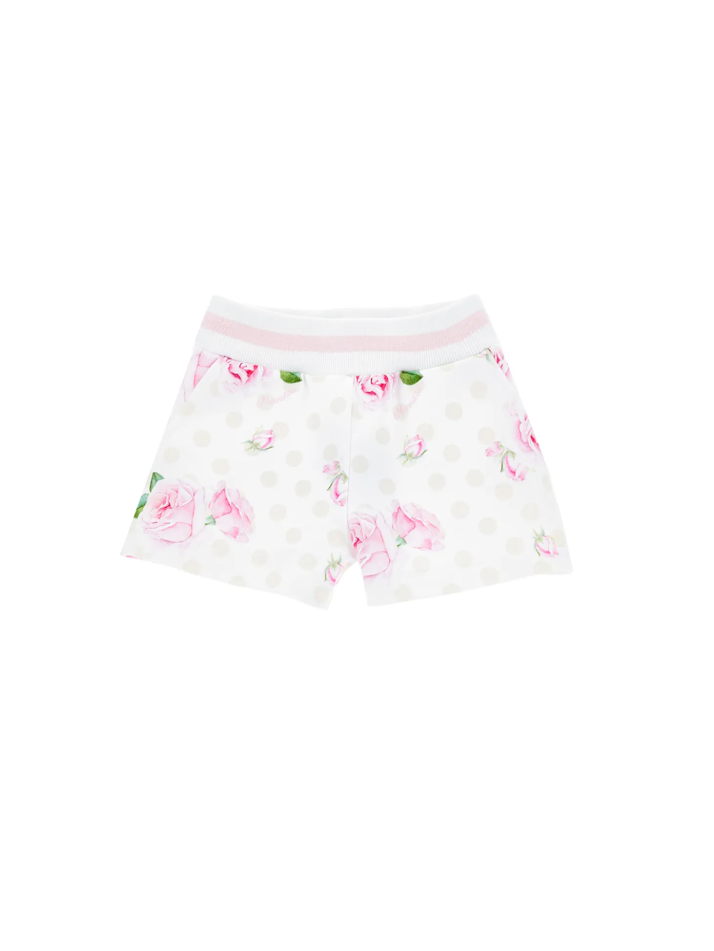 Shorts felpa floreali