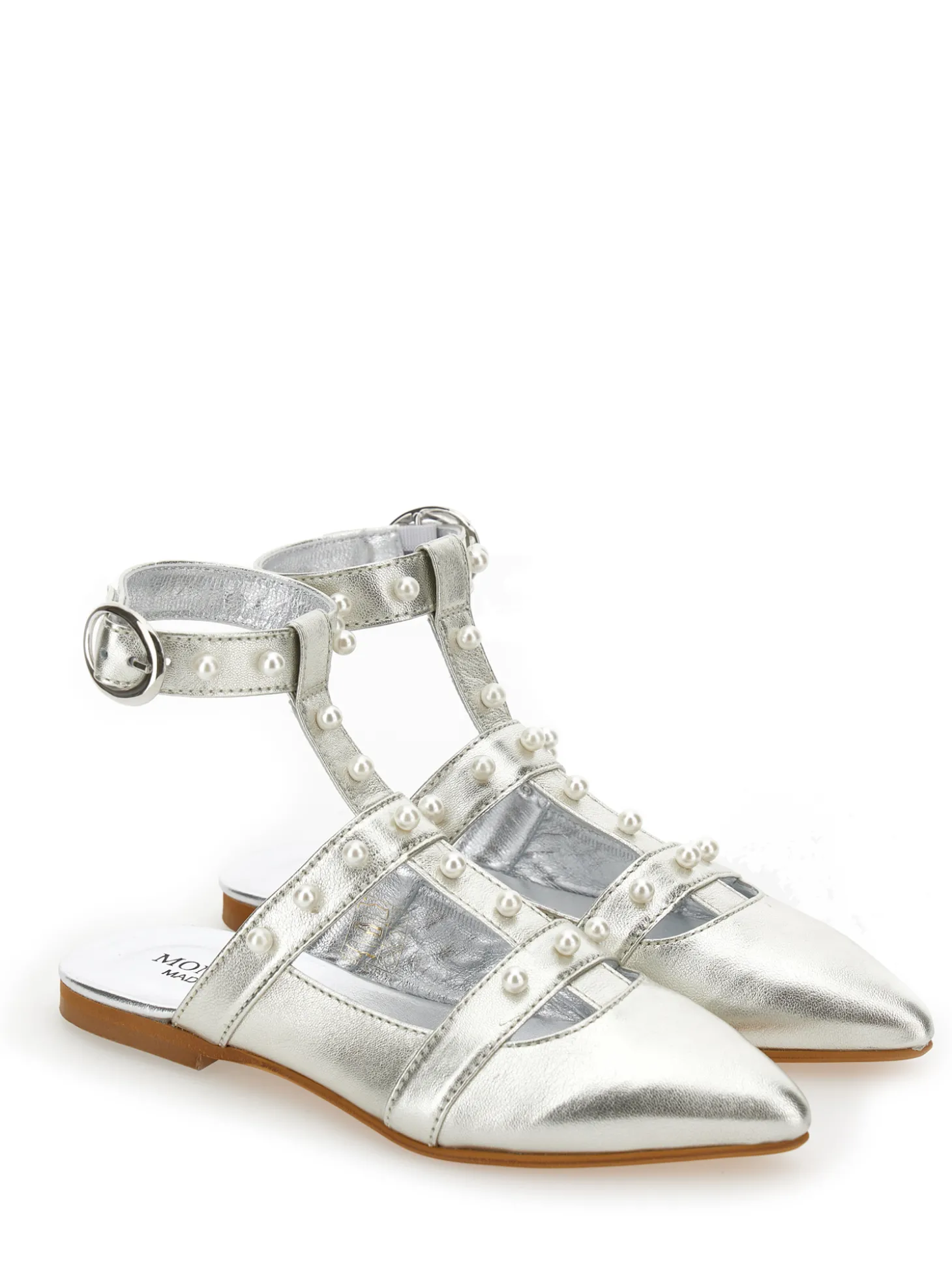 Slippers pelle laminata