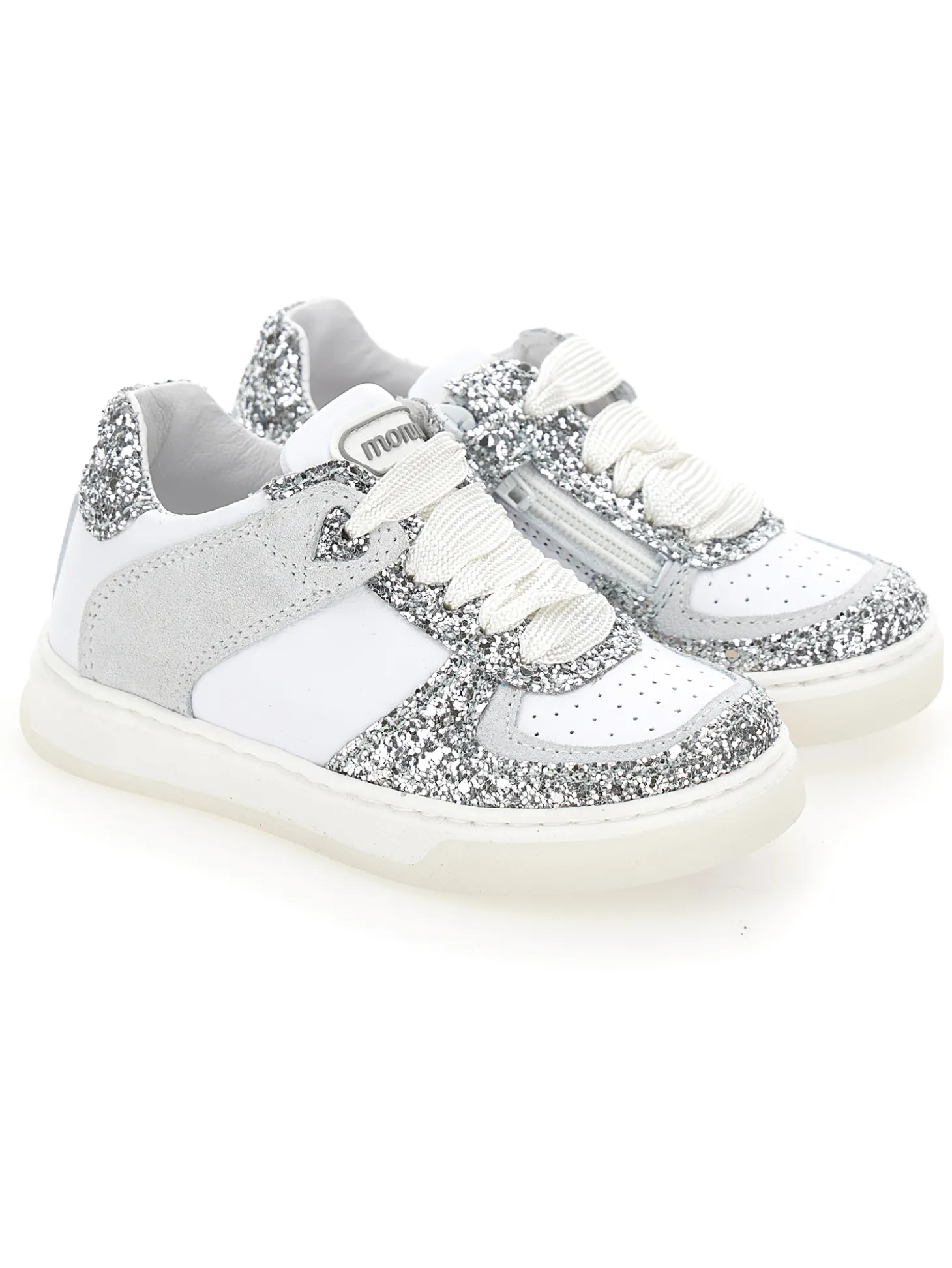 Sneakers in crosta e glitter