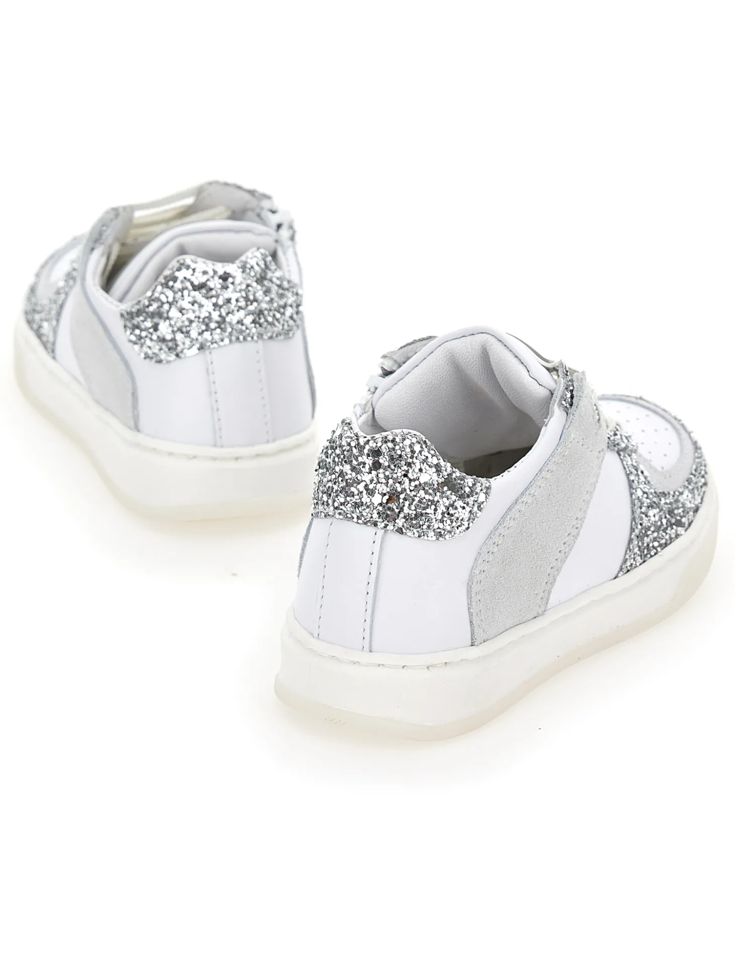 Sneakers in crosta e glitter