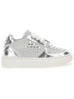 Sneakers lamina e strass