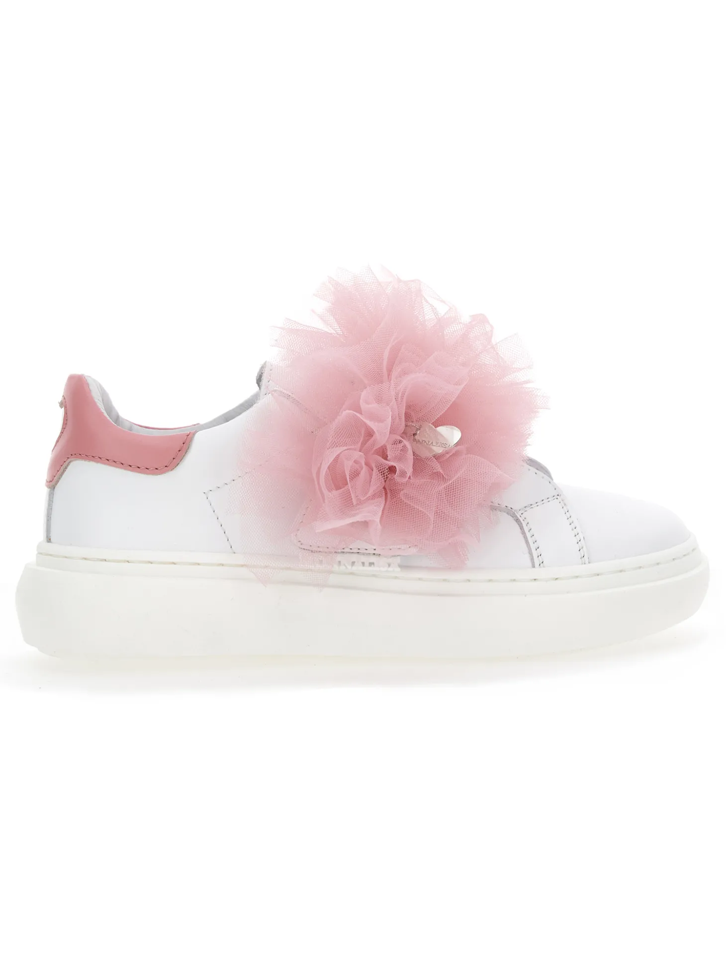Sneakers nappa e tulle
