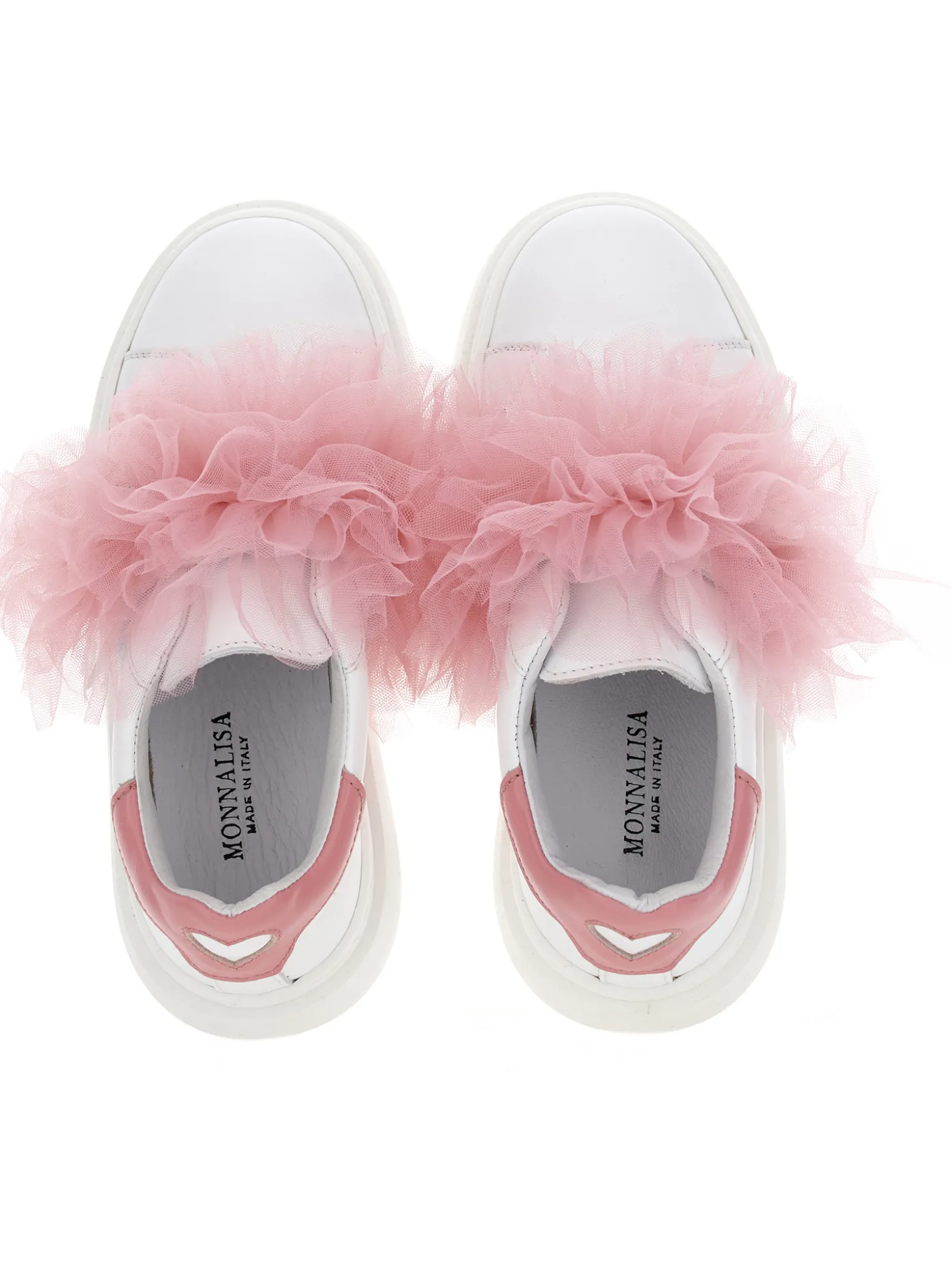 Sneakers nappa e tulle