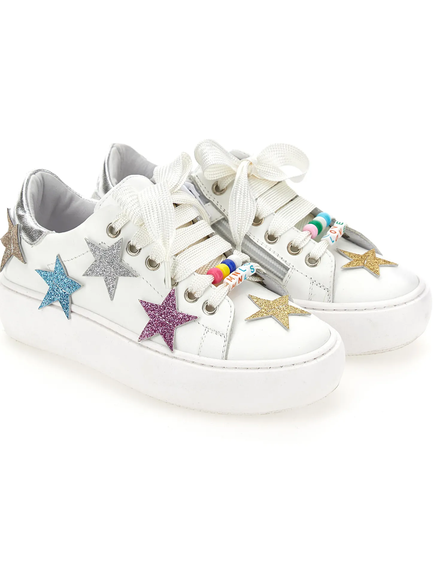 Sneakers pelle con stelle