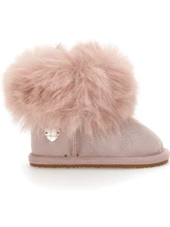 Stivali in crosta con fiocchi strass