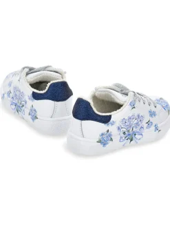 Tennis stampa fiori e glitter