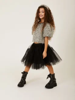 Top frange lurex