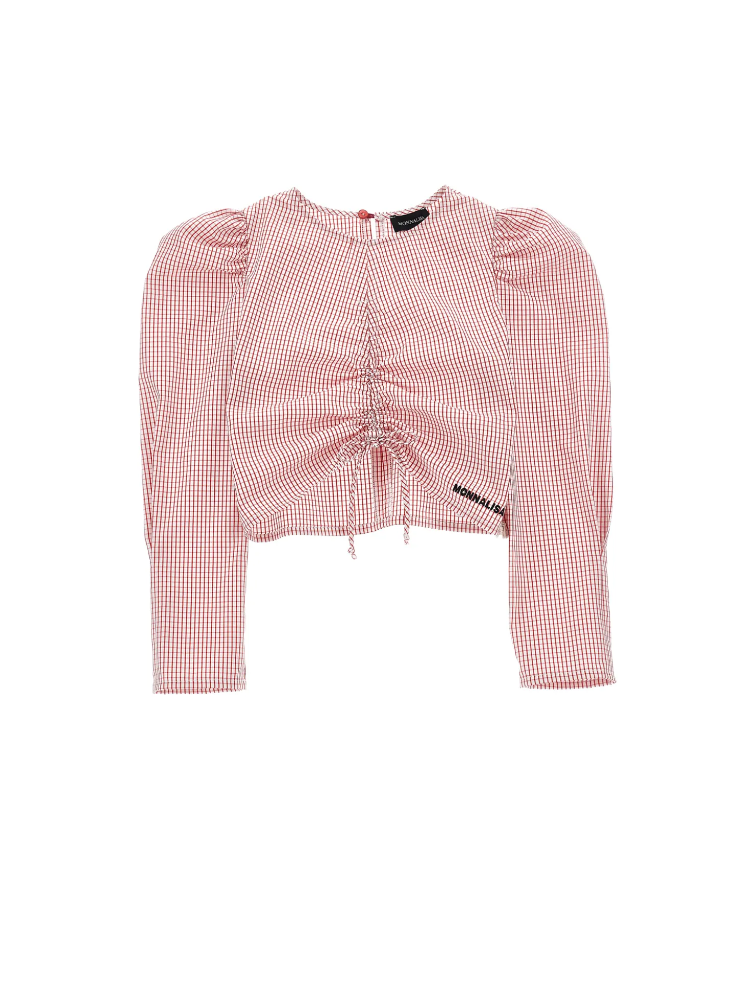 Top popeline increspalo maniche lunghe